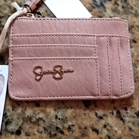 Jessica Simpson Wallet. NWT. Powder Blush. With built in Key Chain. - Picture 2 of 11